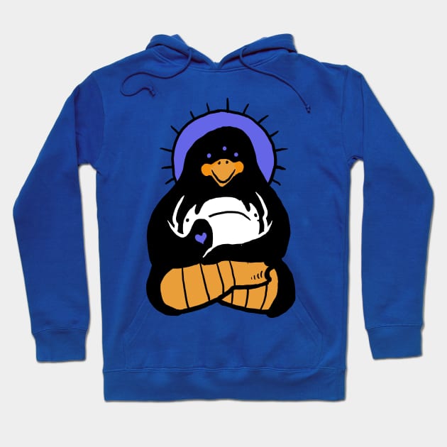 Spirit Penguin Hoodie by jonah block